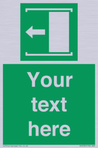 Custom Slide to Open Sign